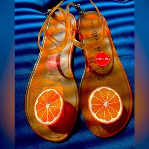 Katy Perry orange sandals size 9